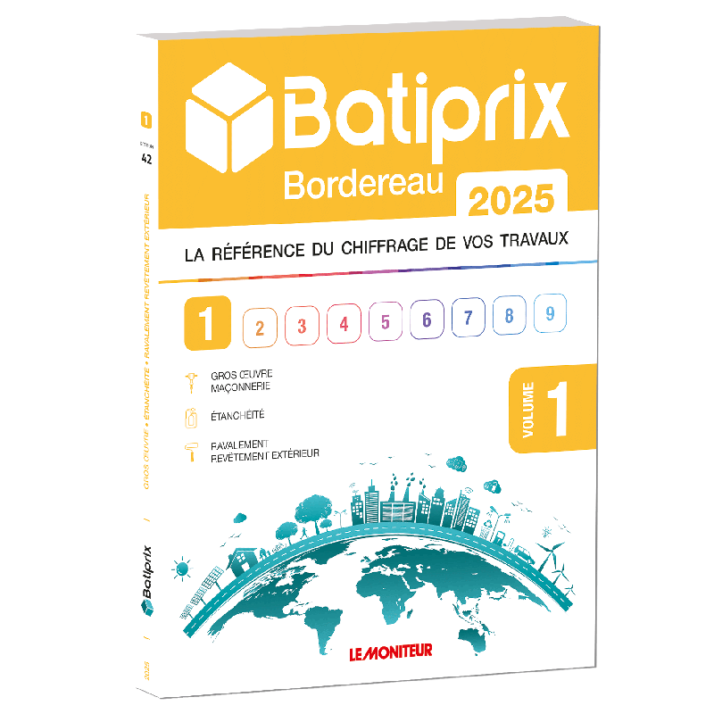 Batiprix Bordereau 2025 - 1 - Gros œuvre - Maçonnerie, Etanchéité, Ravalement - Revêtement extérieur