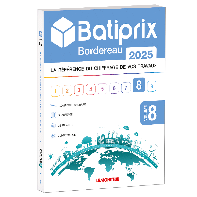 Batiprix Bordereau 2025 - 8 - Plomberie - Sanitaire, Chauffage, Ventilation, Climatisation